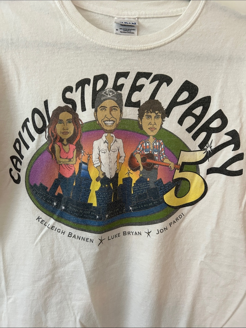 Capitol Street Party Tee, from 2012 featuring Luke Bryan, Jon Pardi, Kelleigh Ba - Picture 2 of 5